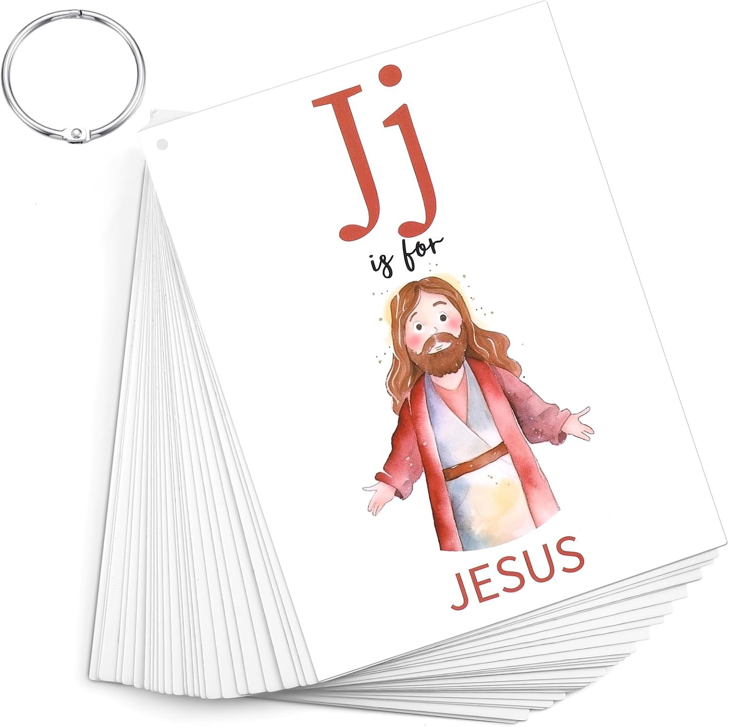 Skyygemm 26 Pcs Bible Verse ABC Flash Cards for Kids, Scripture Memory Card