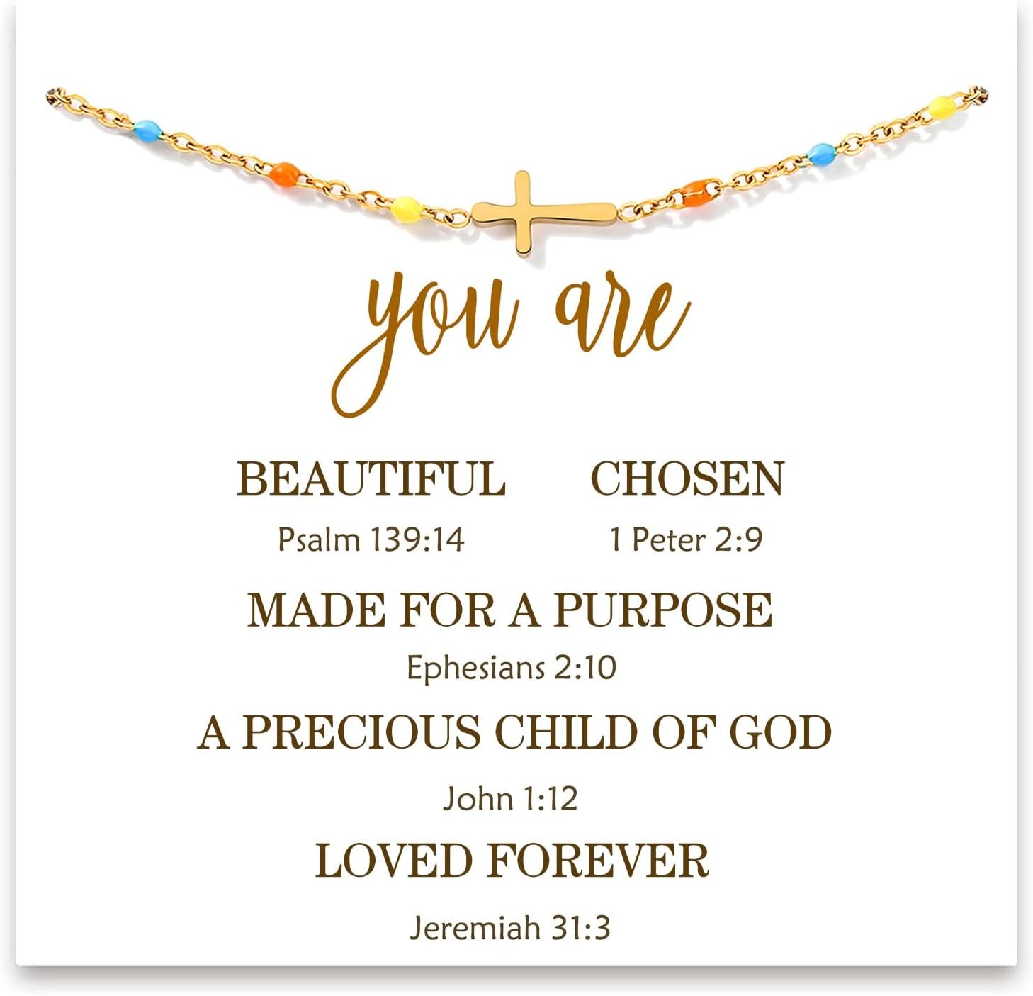 Christian Gifts for Women, Religious Cross Bracelet Jewelry for Women