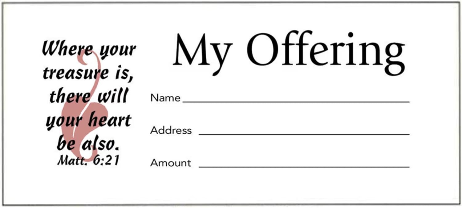 Broadman Church Supplies My Offering Bill Size Envelope, 100 Count