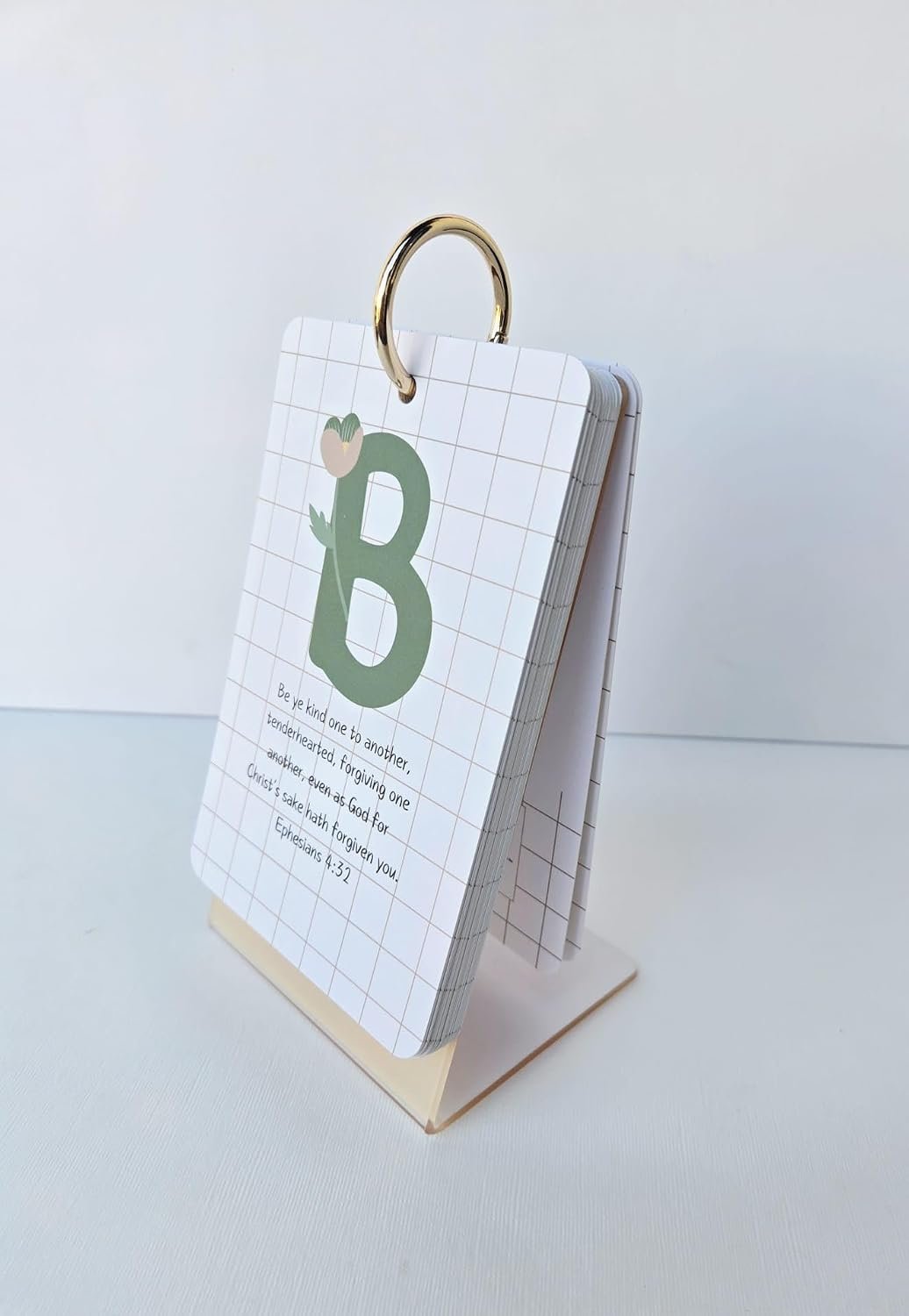 ABC Memory Verse Cards – 26 KJV Bible Verse Alphabet Flash Cards for Kids, Christian Scripture Memorization Set, Homeschool and Sunday School Easter Gift