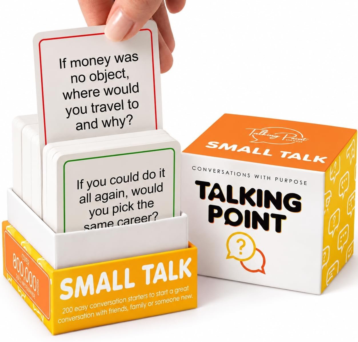 200 Fun Icebreaker Cards, Easy Small Talk Conversation Starters for Adults
