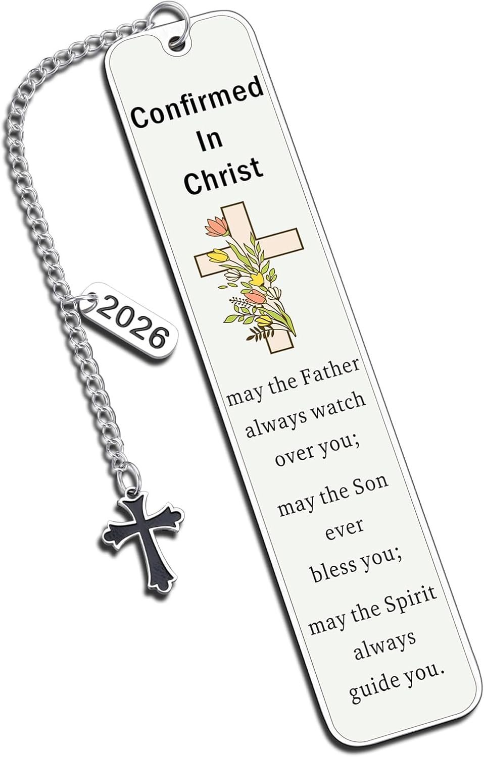Baptism Gift 2026 Confirmation Gifts for Teen Girls Boys, Religious Catholic Bible Bookmark, Christian Bookmark for Kids Son Daughter, First Communion Gift Birthday Christmas Stocking Stuffers