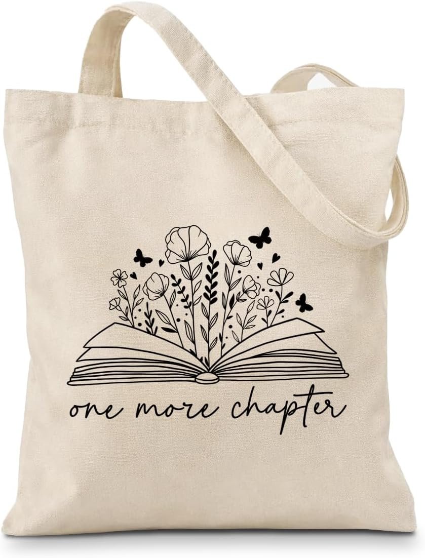 Aesthetic Canvas Totes, Women Canvas Tote Bags, Reusable Cotton Totes for Grocery, Shopping, Beach & Daily Use