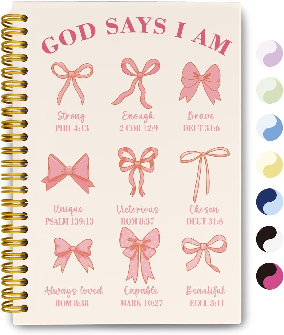 Pink Bible Journal for Women, Christian Prayer Journal for Teen Girls