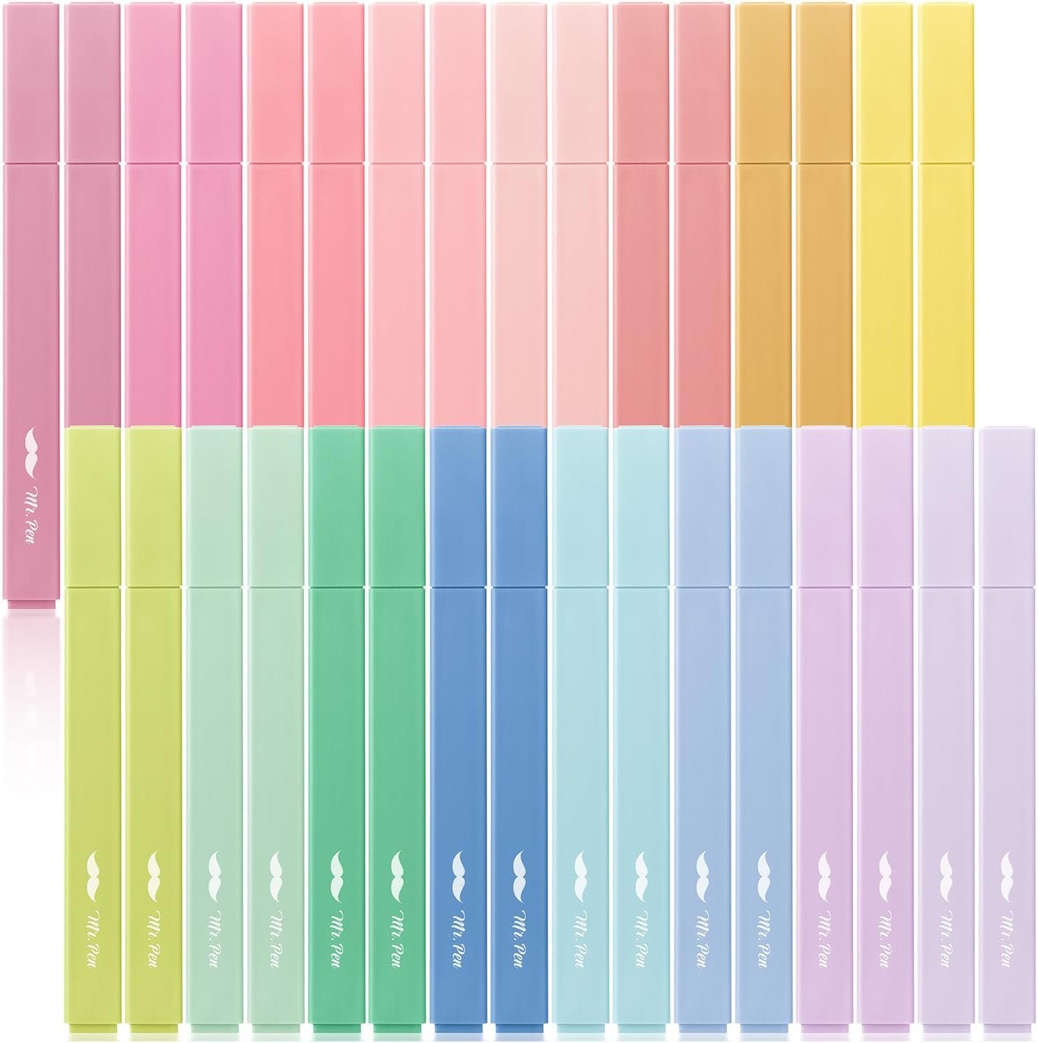 Mr. Pen- Aesthetic Highlighters No Bleed Bulk, 32 Pack, Pastel Color