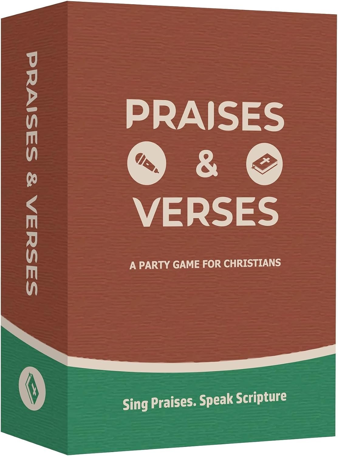Praises & Verses – Christian Slap, Sing & Recite Game | Bible Verse & Christian Music Party Game | Fun Family, Church & Youth Group Game | Ages 8+ | 2+ Players