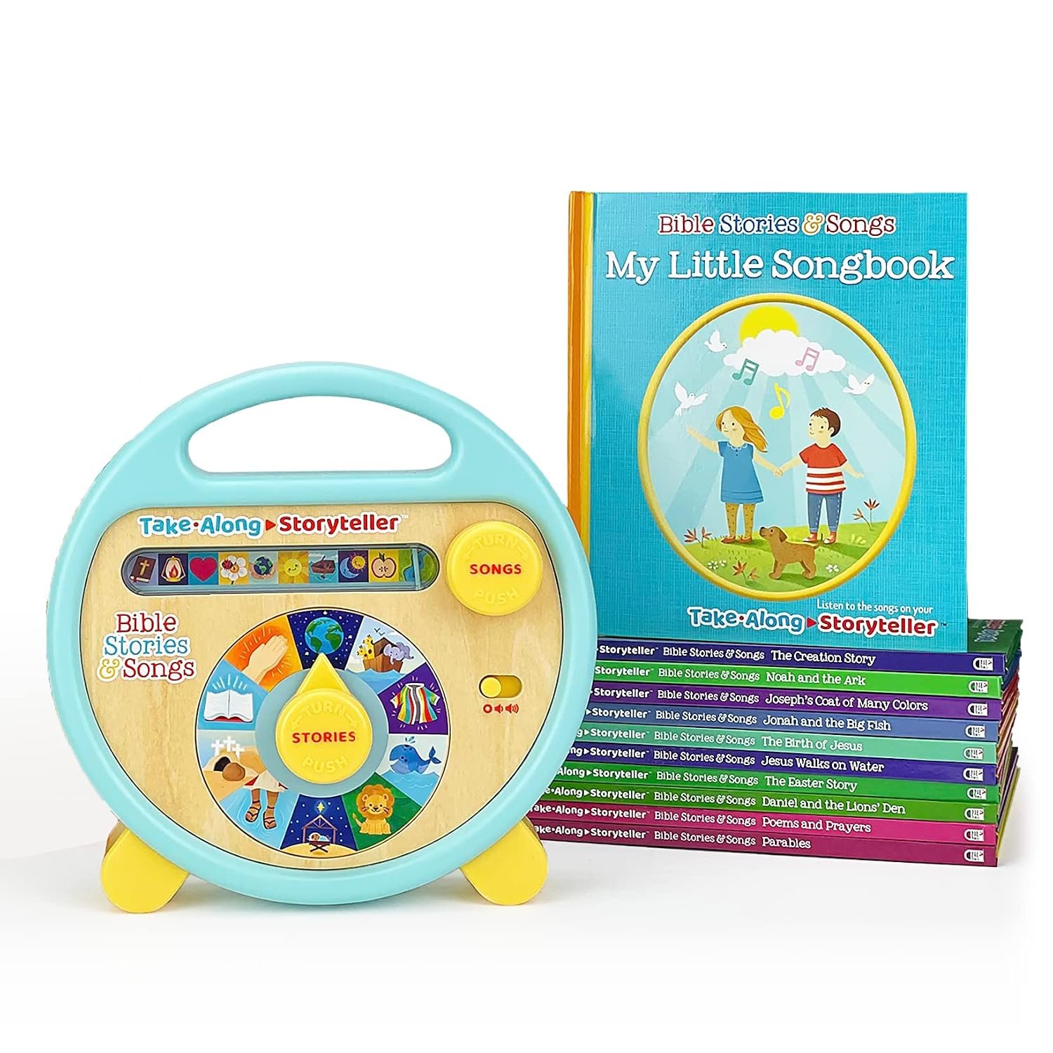 Bible Stories and Songs Interactive Electronic Take Along Storyteller with 11 Books (Little Sunbeams)