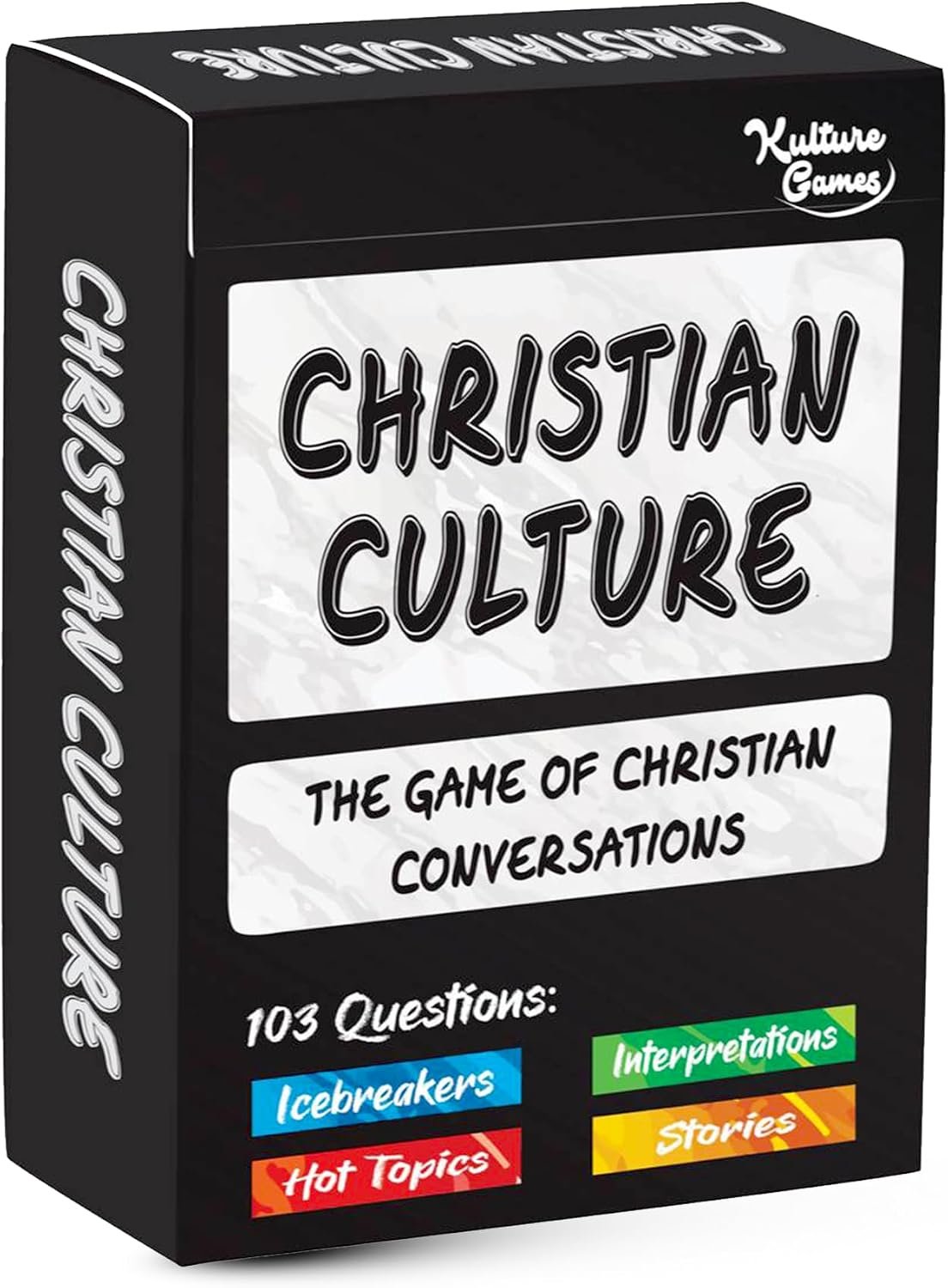 Kulture Games Christian Culture – The Game of Conversations – Fun & Thought Provoking Starters About God, Christianity & Life – Cards for Bible Study or Youth Groups