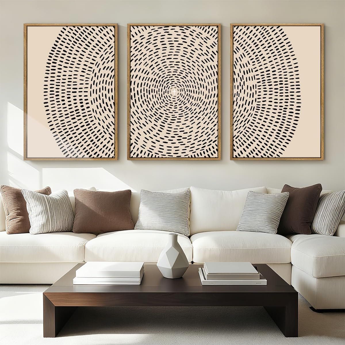 ANHUIB Large Jesus Wall Art 24×36 Inch Jesus Feeds The 5000 Canvas Wall Art Set of 3 Framed Christian Wall Decor Modern Abstract Art Print for Living Room Bedroom Office Home