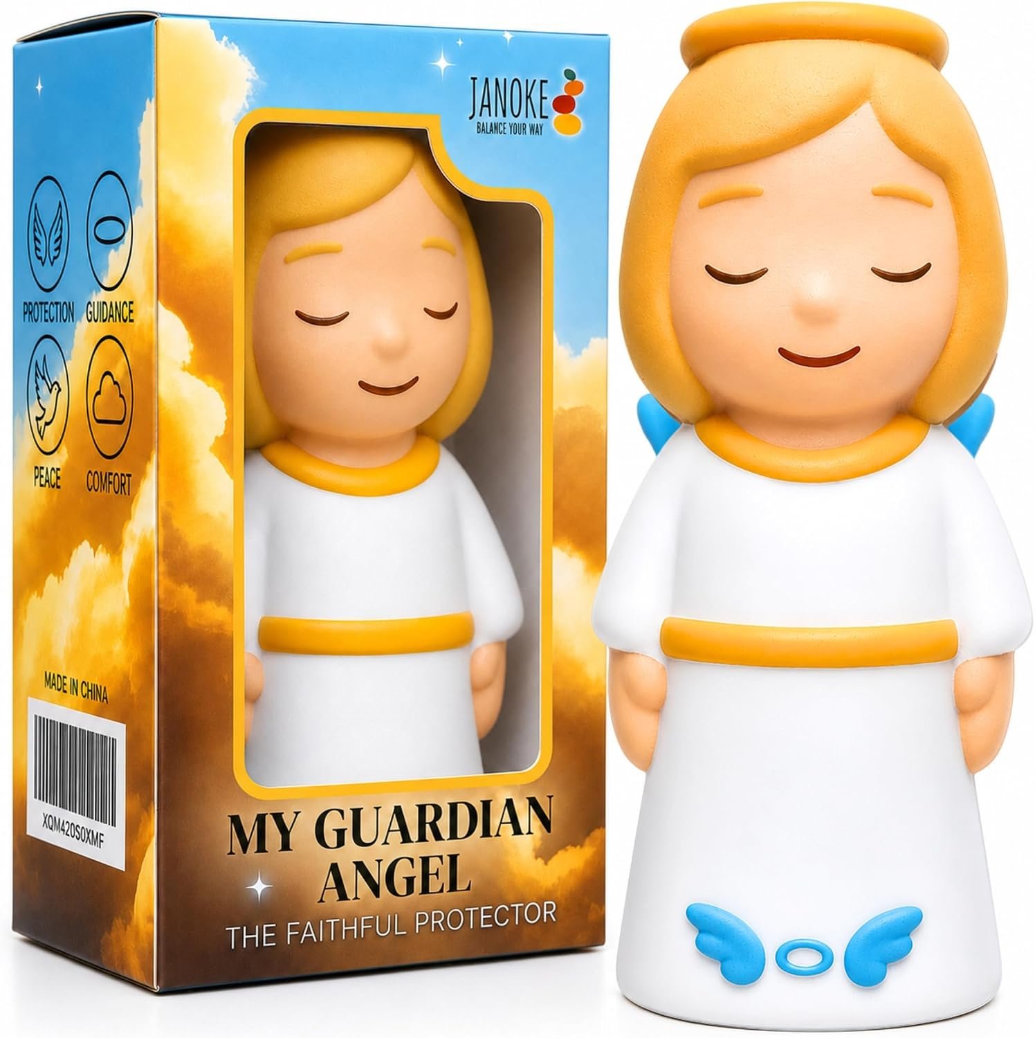4″ Guardian Angel Squishy, Angel Figurine, Christian Gifts for Women