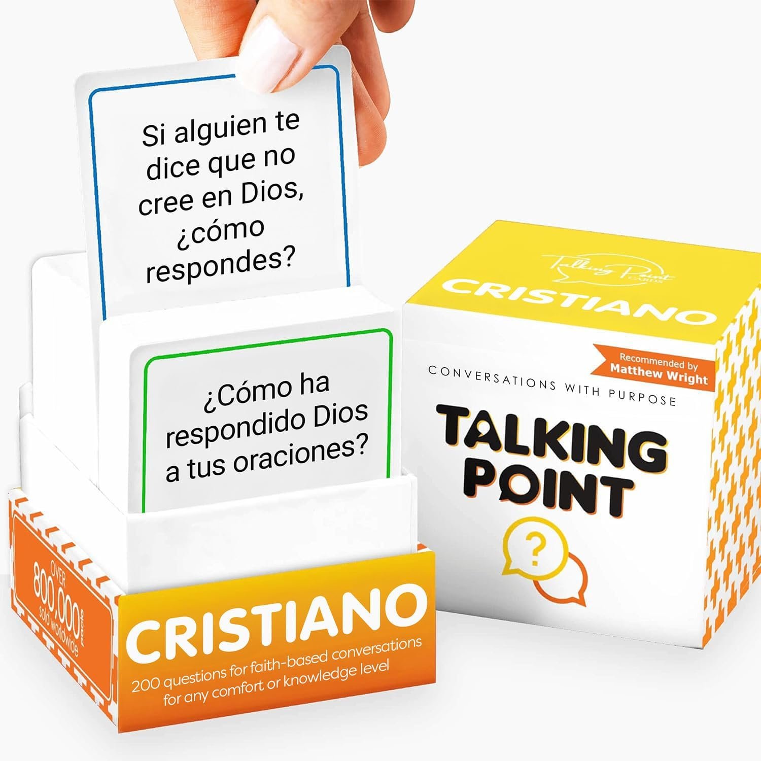 200 Conversation Cards for Christians Game – Cristiano en español – Explore Your Faith, Have Fun on Family Games, Bible Study or Youth Groups – Perfect for Church Groups, Couples Game Night – Spanish