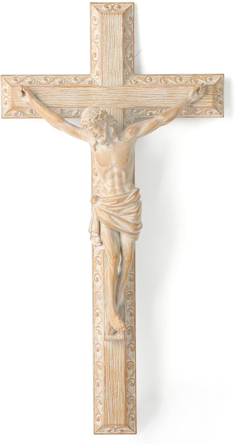 BC Catholic Crucifix Wall Cross 12″ H Jesus Christ Home Decor