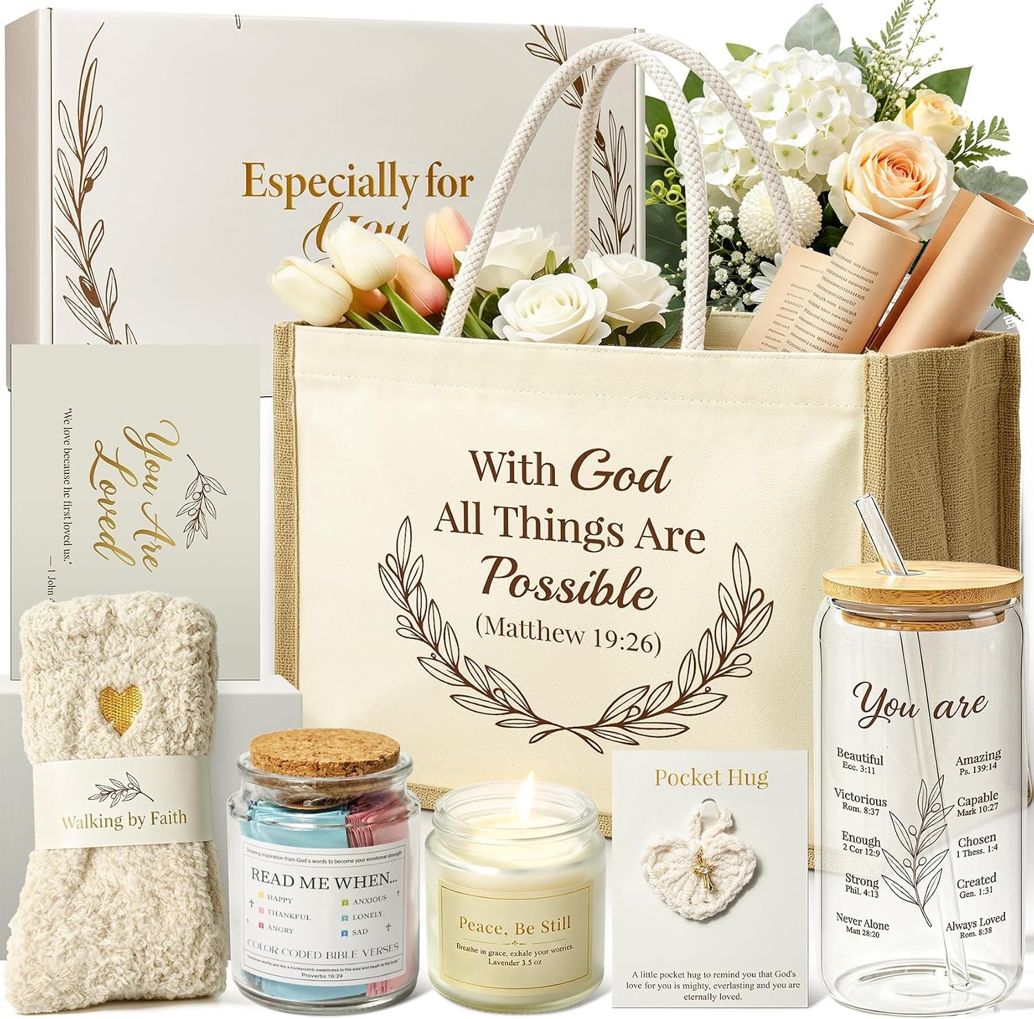 Christian Gifts for Women Mom, Religious Inspirational Gift Set