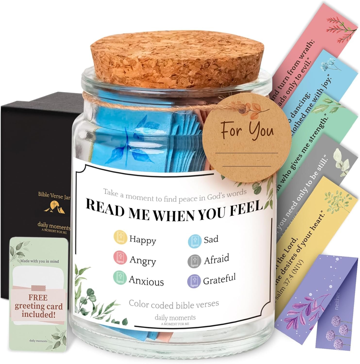90 Day Bible Verse Jar, Christian Gifts, Read Me When