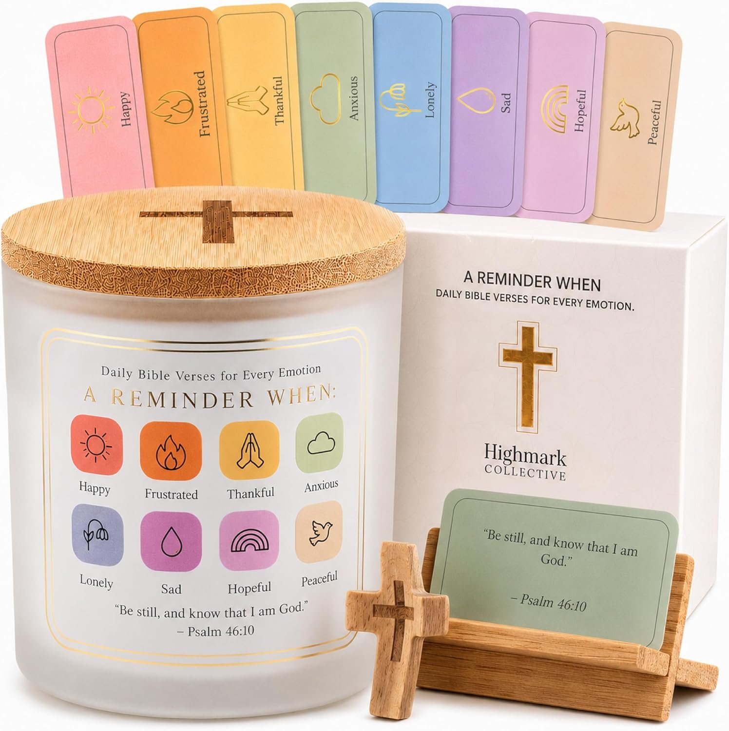 Bible Verse Jar for Women – 200 Scripture Cards for 8 Emotions