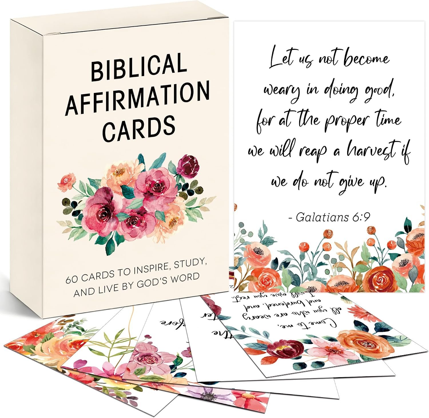 JOETMAE Bible Verse Cards Affirmation Scripture Prayer Cards