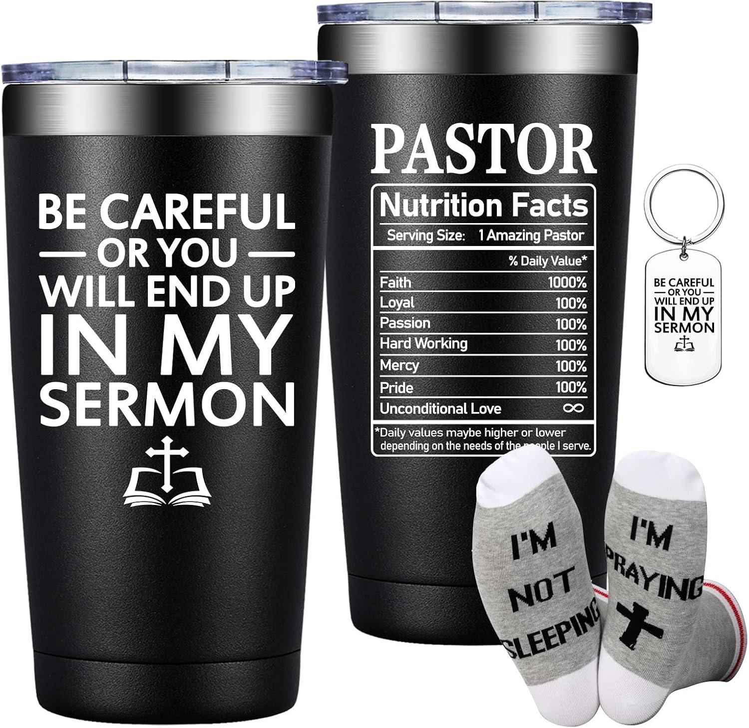 Grifarny Pastor Appreciation Gifts for Men, Women – Pastor Tumbler 20 oz