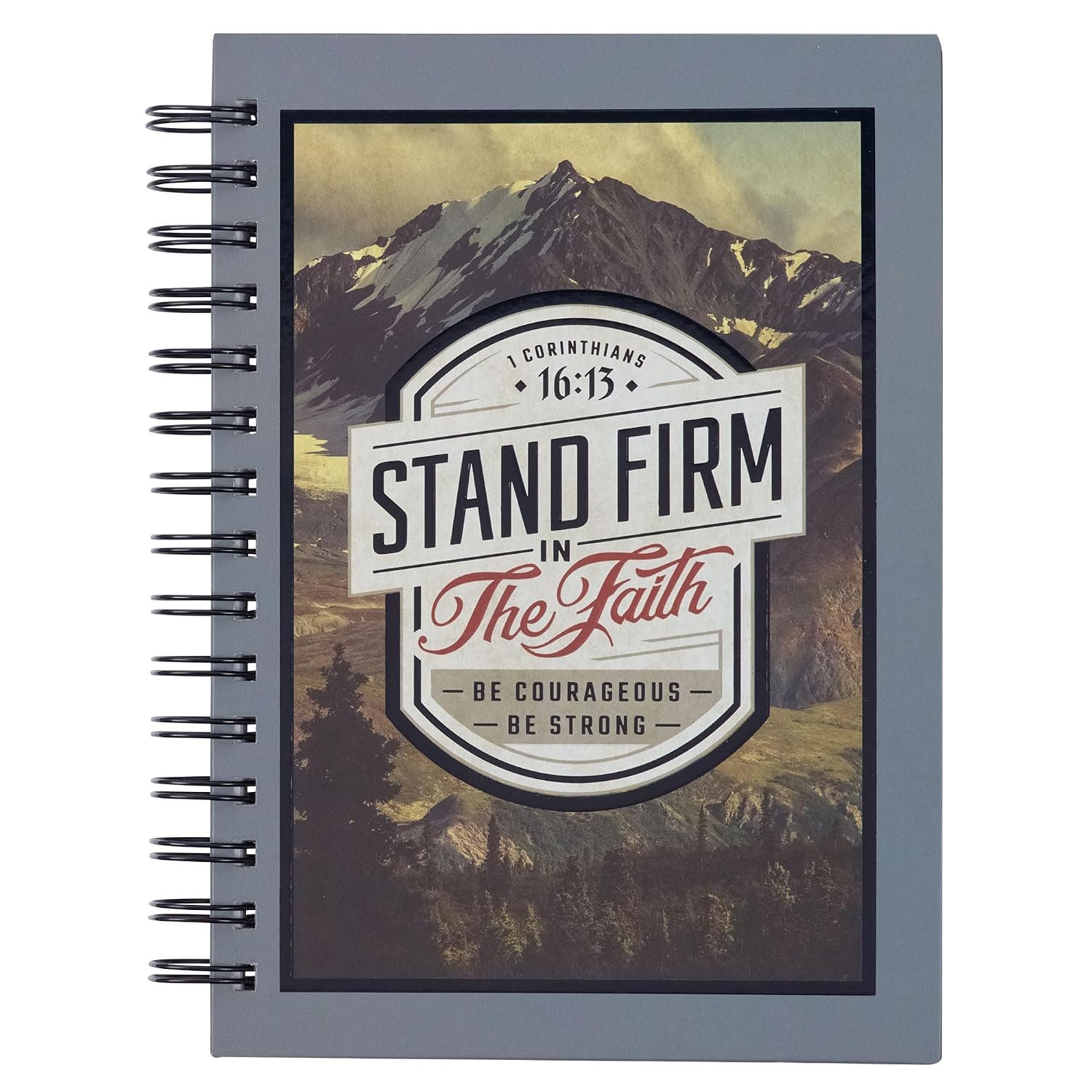 Christian Art Gifts Spiral Journal: Stand Firm – 1 Cor. 16:13