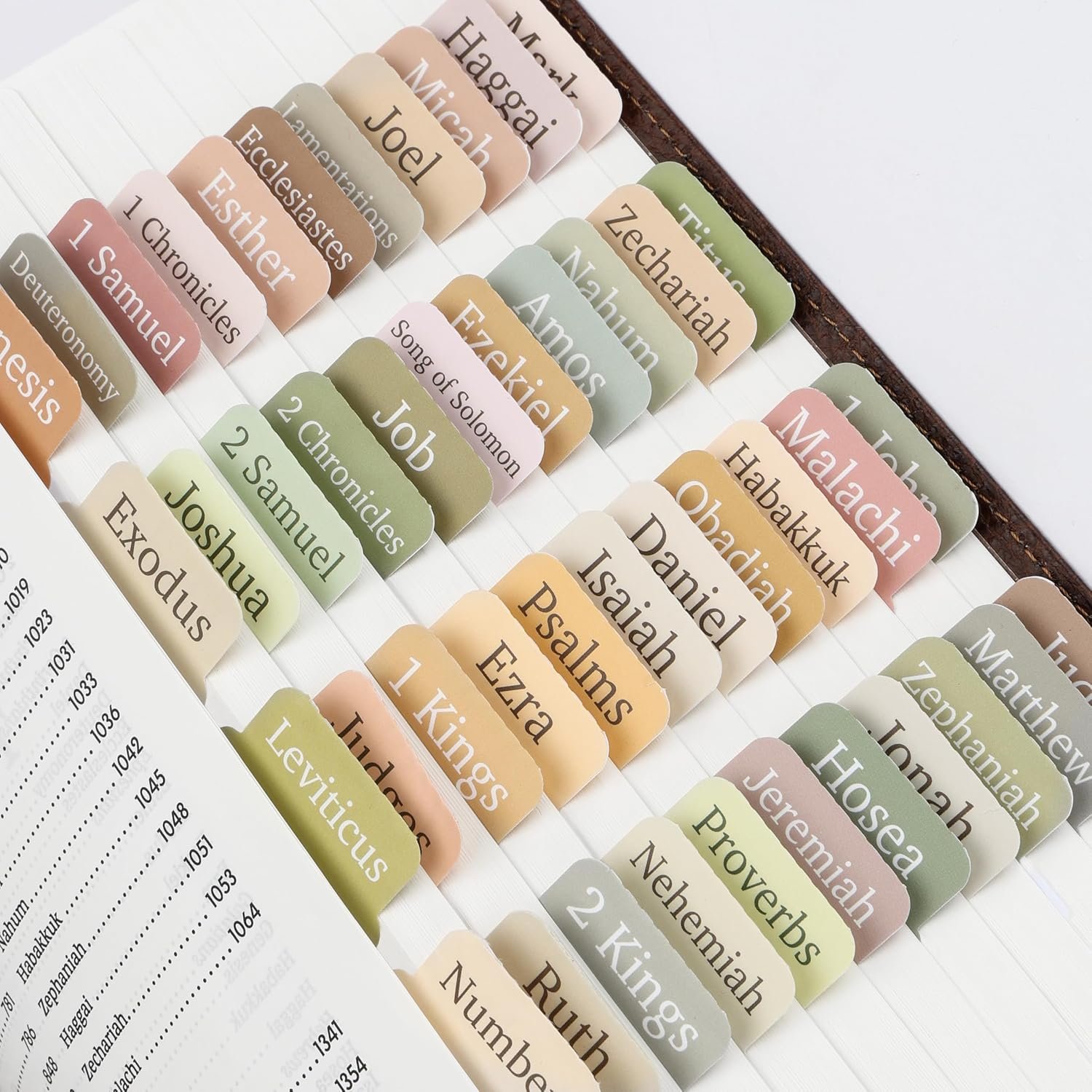 Mr. Pen- Bible Tabs, 75 pcs, Large Print Laminated Tabs for Women & Men
