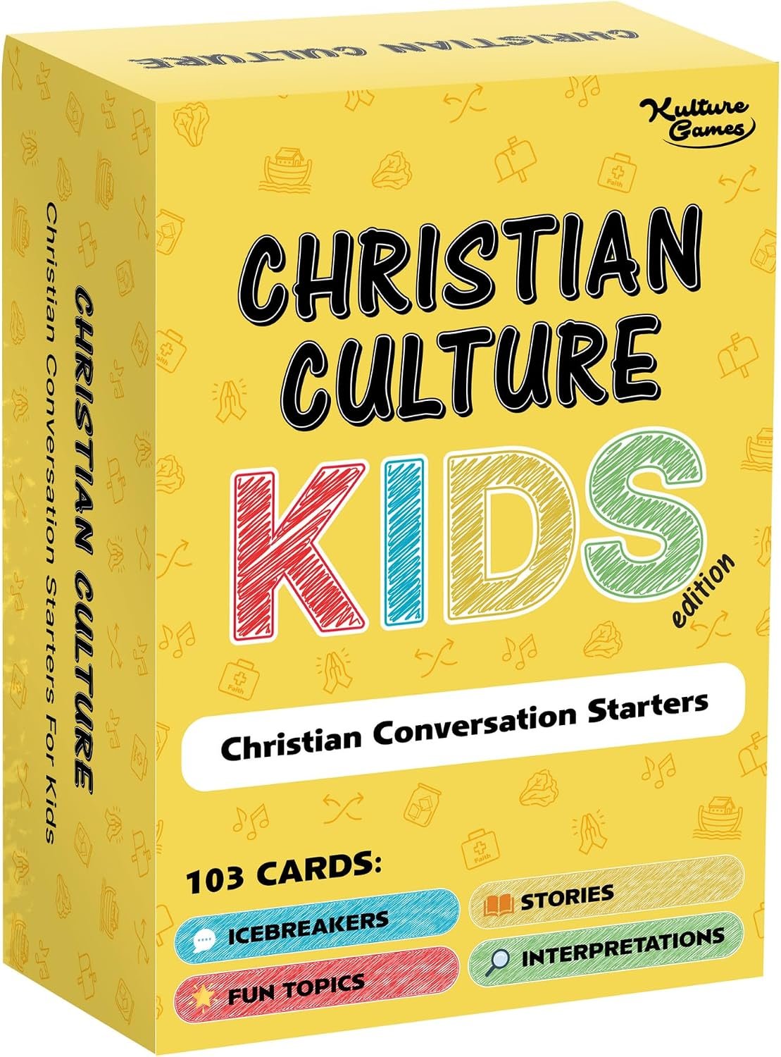 Kulture Games – Bible Conversation Cards for Kids – Christian Family Games – Faith Based Educational Card Games – Sunday School Christian – Gifts Learning – Ages 6+