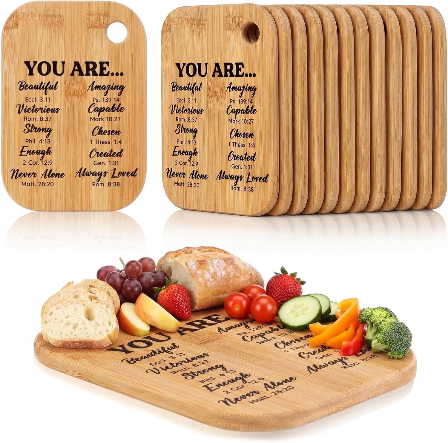 12 Pcs Christian Cutting Board Gift Bulk for Women, Classic