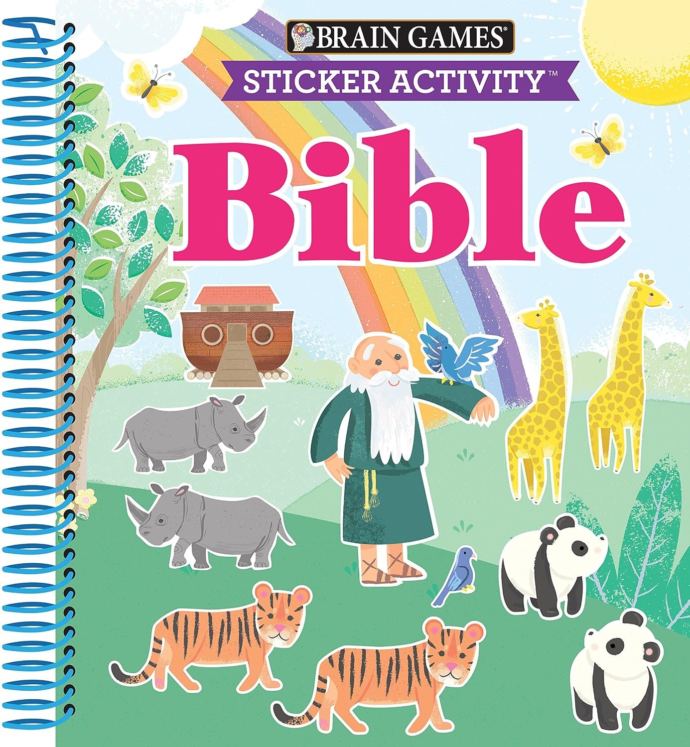 Brain Games – Sticker Activity: Bible – Early Learning for Kids Ages 3-6 | 11 Old & New Testament Stories | 175+ Stickers | Gift for Easter, Christmas or Any Occasion
