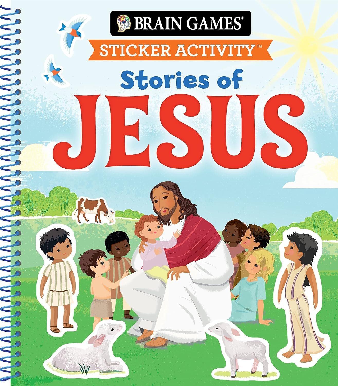 Brain Games – Sticker Activity: Stories of Jesus (For Kids Ages 3-6)