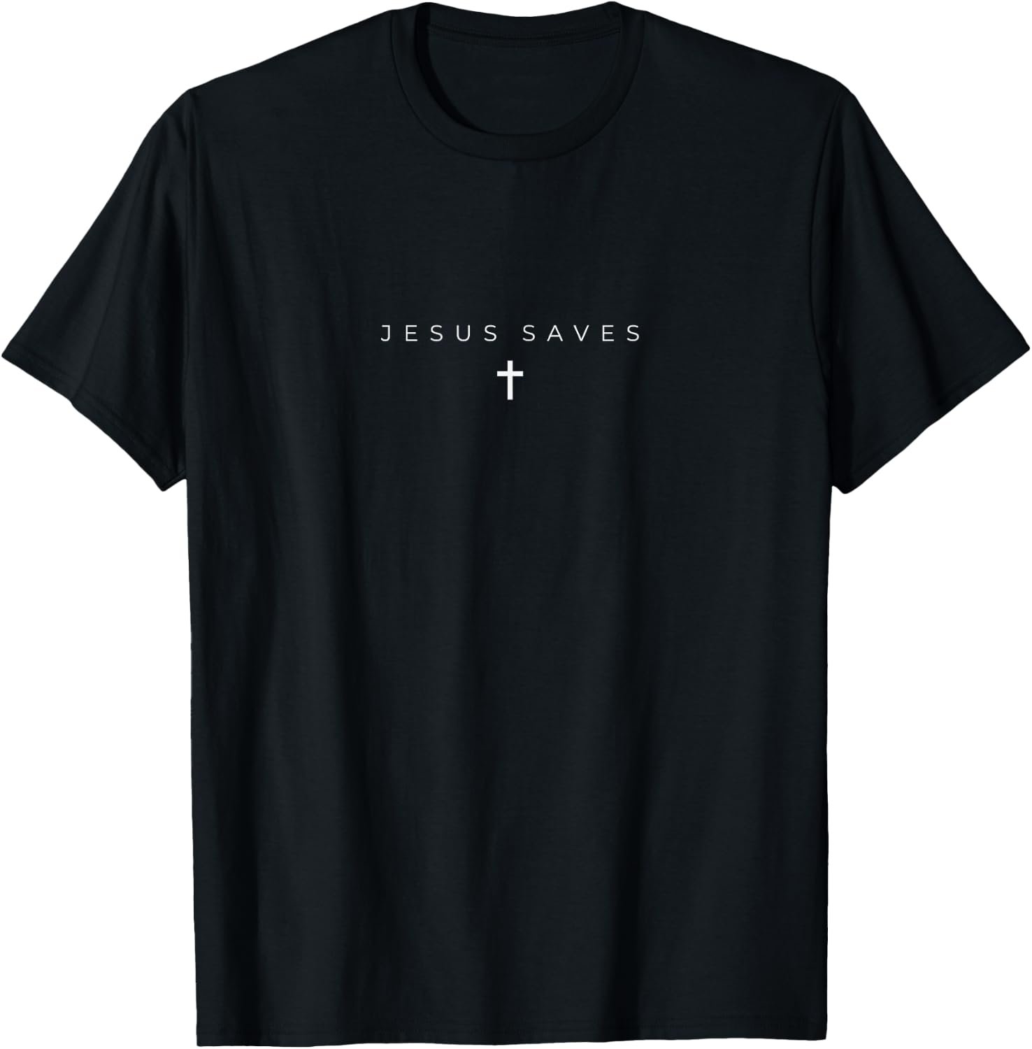 Jesus Saves Cross Subtle Christian Minimal Religious Faith T-Shirt