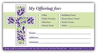 My Offering Multi-use Envelopes (Deuteronomy 16:17, NIV) – (Package of 100)