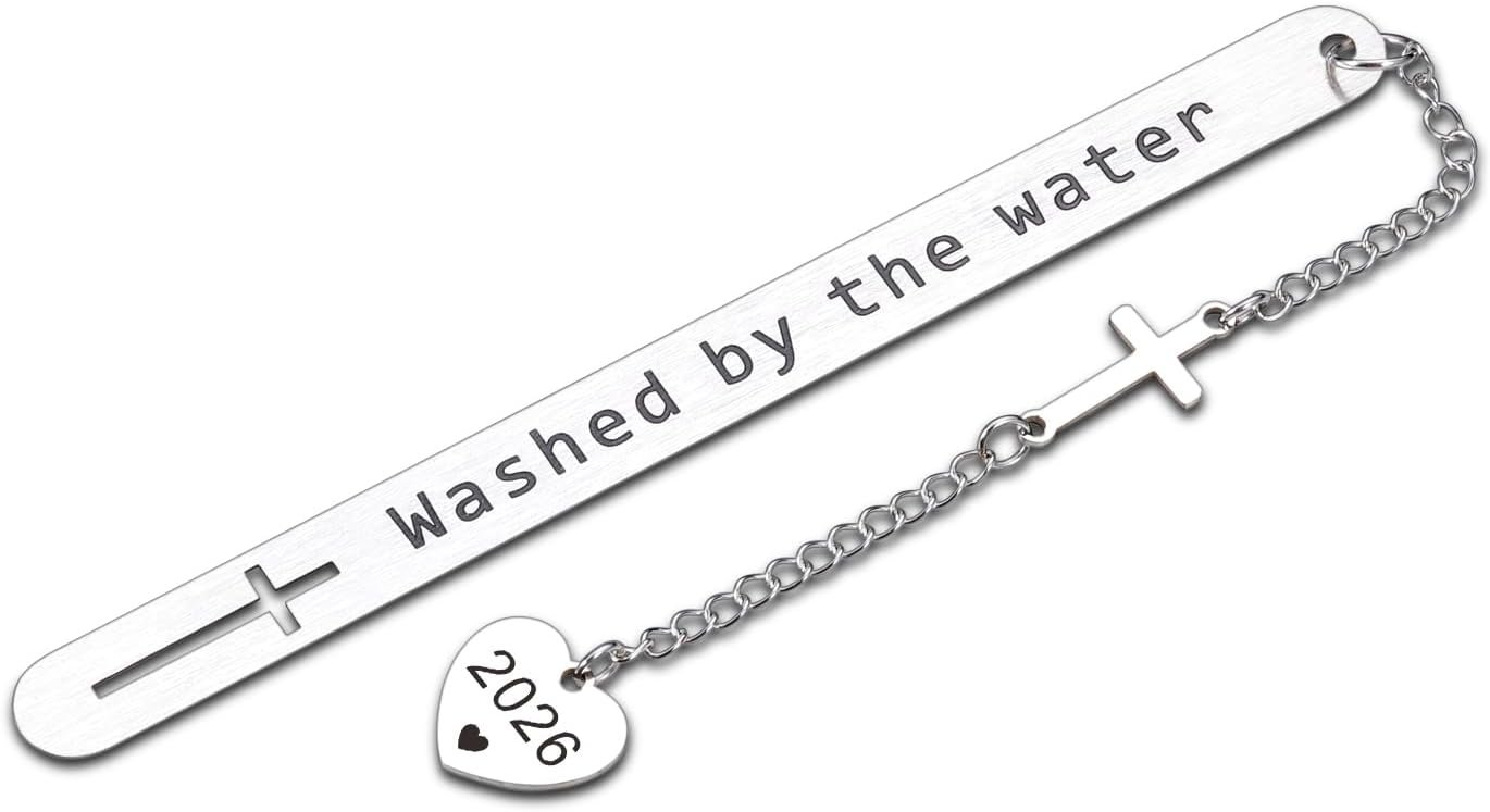 Baptism Gifts for Teen Girls Boys, Christian Baptism Bookmark for Men Women
