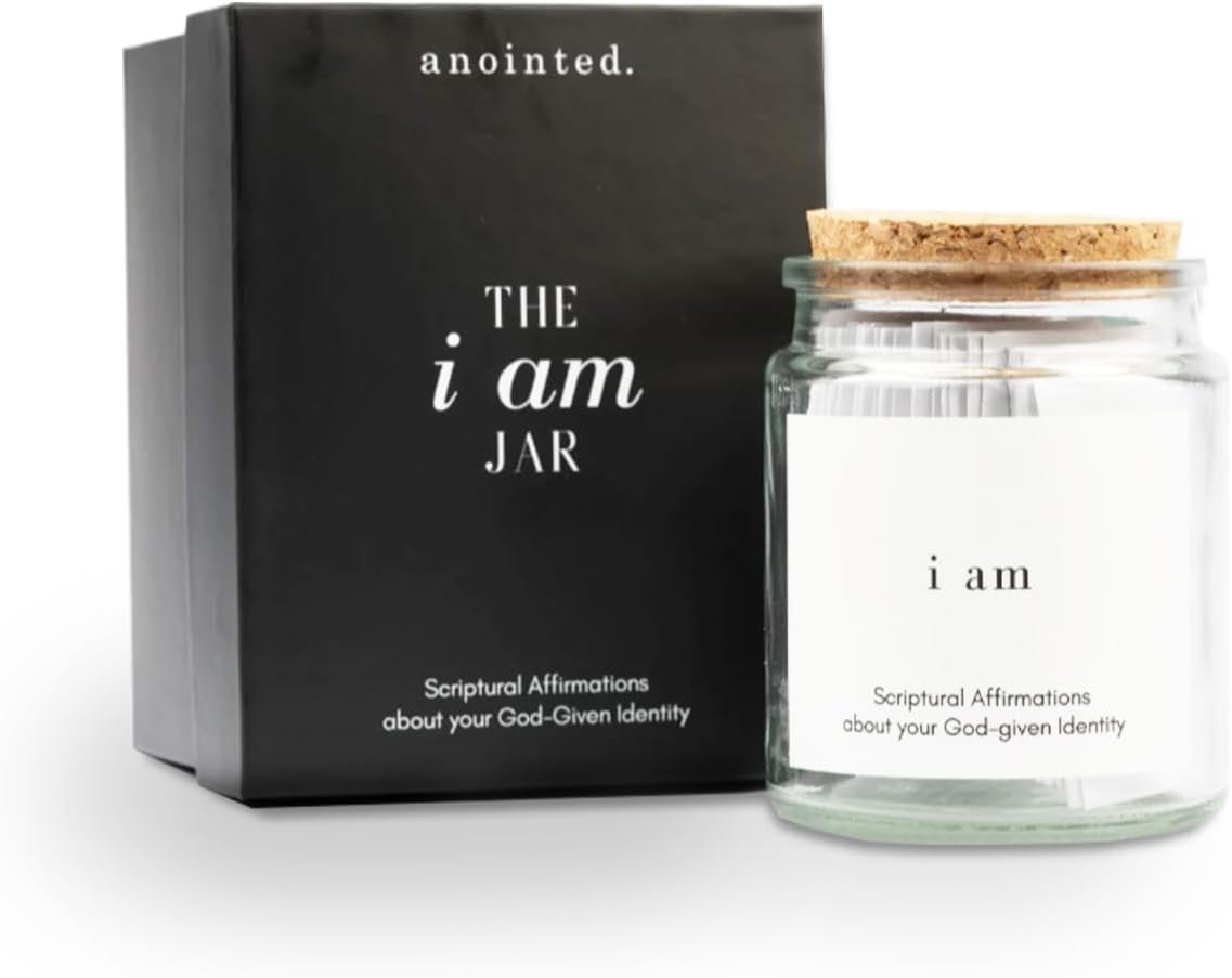 anointed. i am Jar for Women | 55+ Scripture Affirmation Cards, Faith Gift