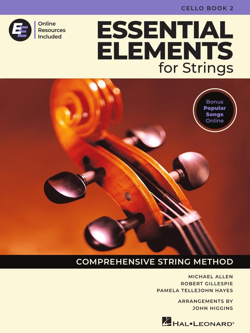Essential Elements for String – Cello Book 2 with EEi Online Resources | Cello Method Songbook and Sheet Music with 150+ Video Lessons and Updated Repertoire | Comprehensive String Method
