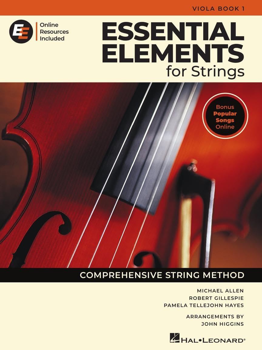 Essential Elements for Strings – Violoa Book 1 with EEi Online Resources | Viola Method Songbook and Sheet Music for School Band Students and Teachers | Comprehensive String Method
