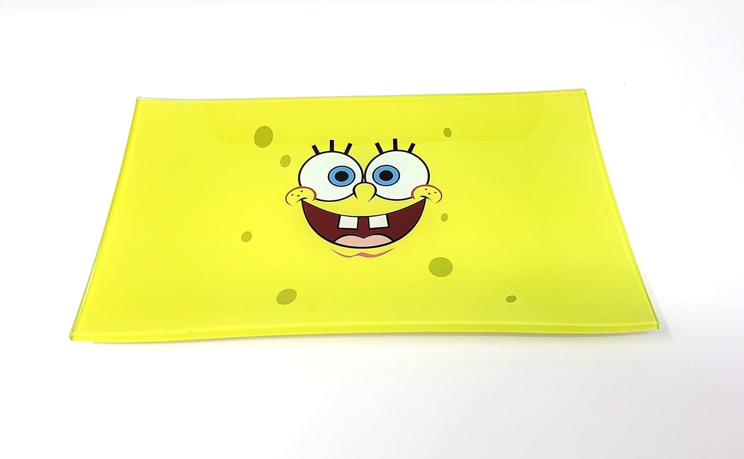 E.G.G. Shatter Resistant Glass Tray: Decorative Tray/Collectable/High Resolution/Great Gift (SpongeB)