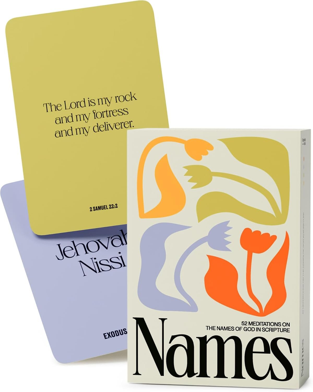 Names of God Conversation Cards – Scripture Memory & Bible Study Devotional Deck for Christian Families, Prayer & Faith Growth, Gifts for Women, Men, Kids, Small Groups, Church
