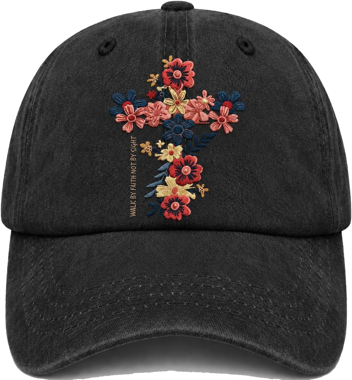 Man of God Husband Dad Embroidered Hat Camping Caps for Women