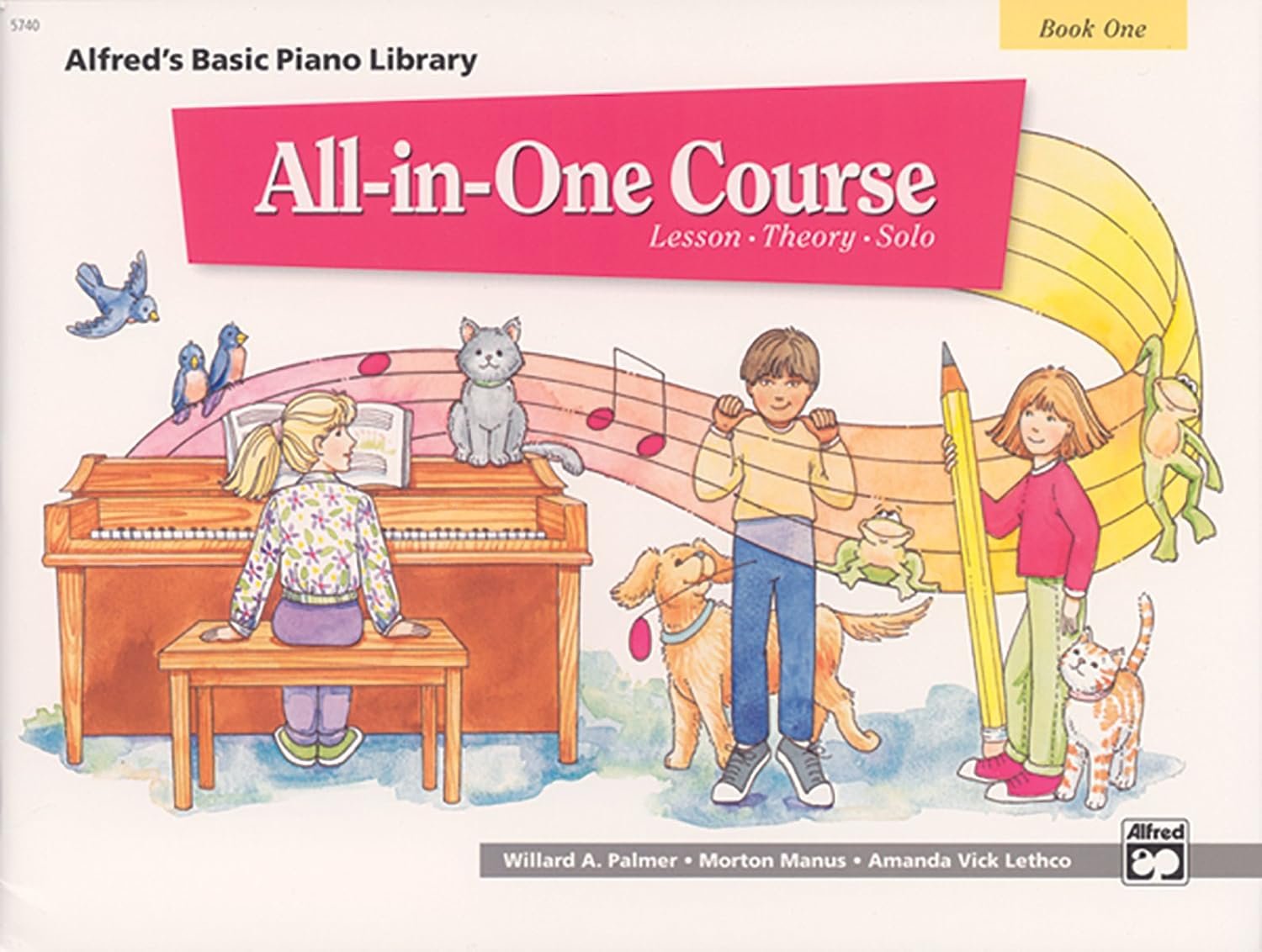 All-in-One Course for Children: Lesson, Theory, Solo, Book 1 (Alfred’s Basic Piano Library)