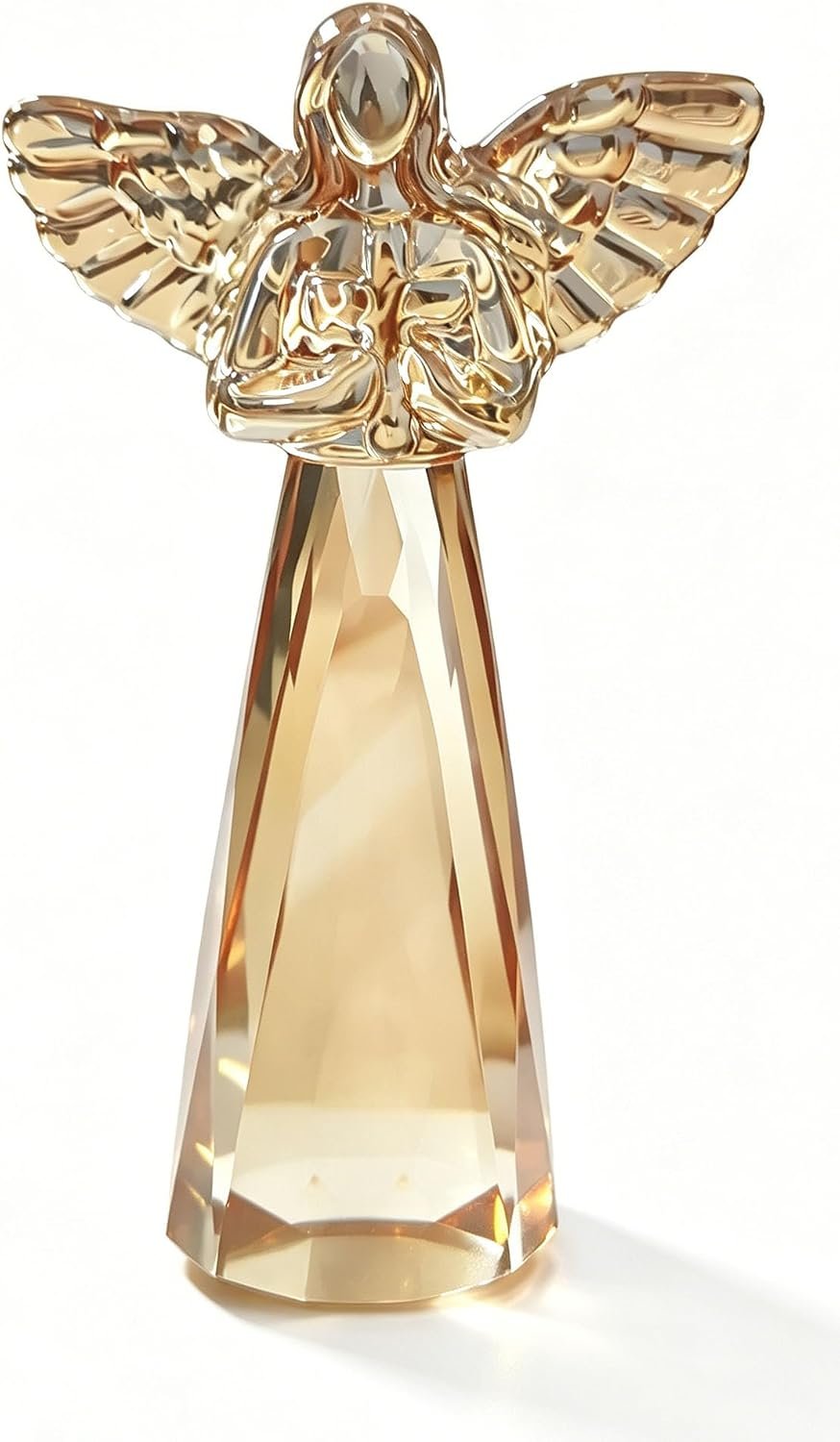 Champagne Crystal Guardian Angel Christian Gifts for Women