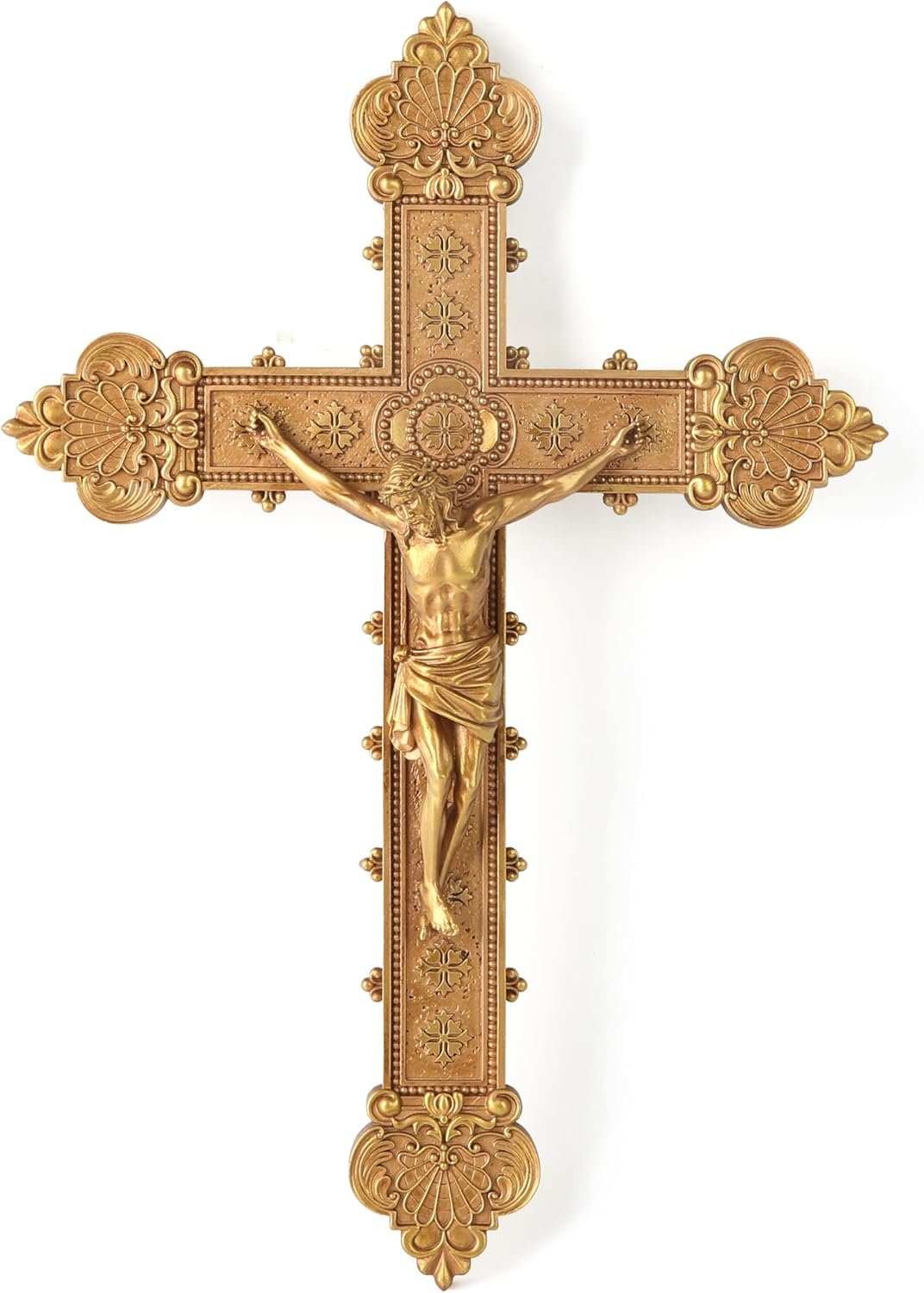 BC Catholic Crucifix Wall Cross 12″H Jesus Cross for Wall, Catholic Decor