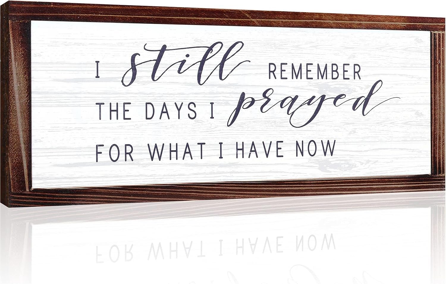 Jetec I Still Remember The Days I Prayed Rustic Wood Sign