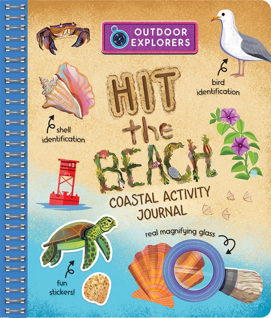 Outdoor Explorers: Hit the Beach Field Journal Activity Nature Book with Stickers for Adventurous Kids