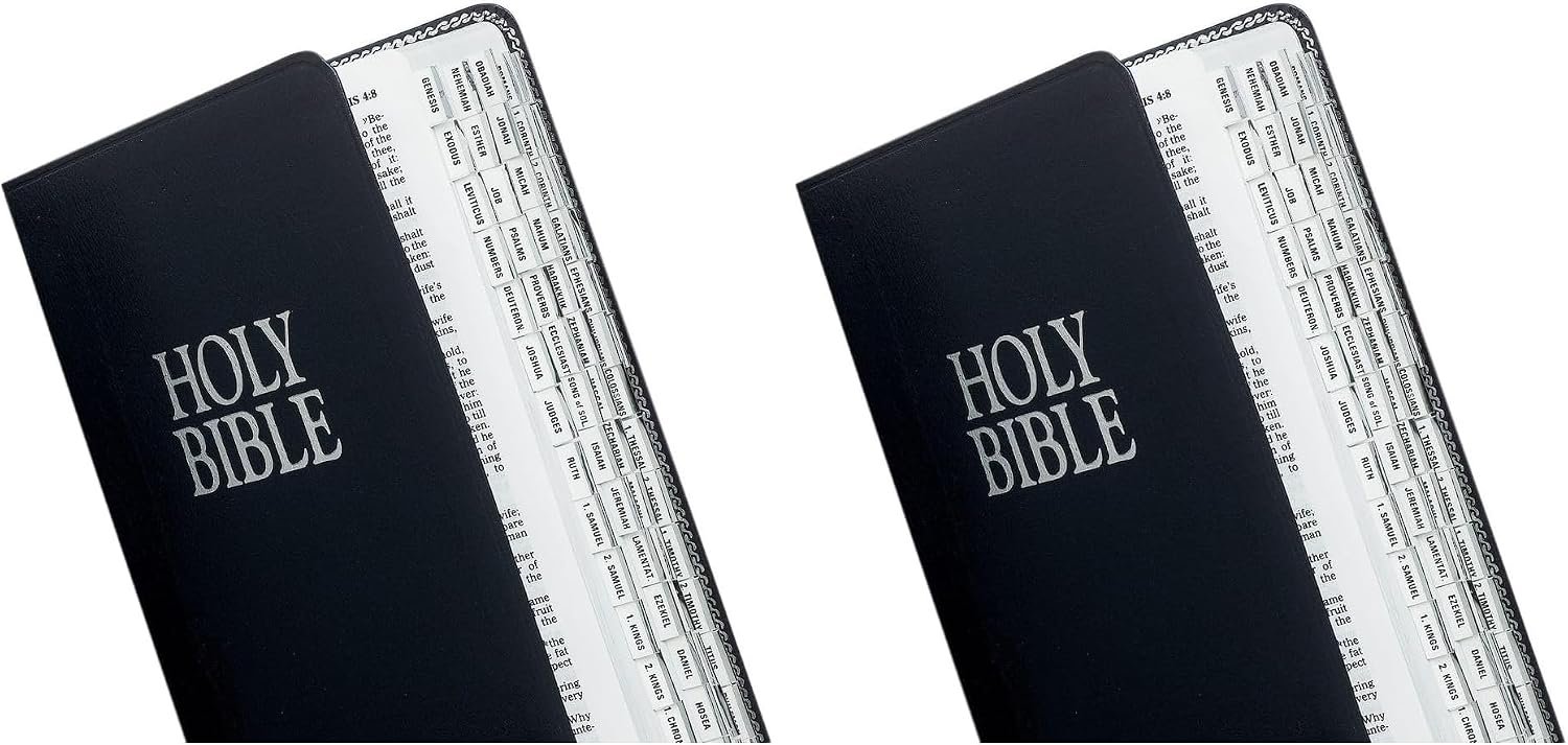 Tabbies Mini Silver-Edged Bible Indexing Tabs, Old & New Testament, 80 Tabs Including 64 Books & 16 (Pack of 2)