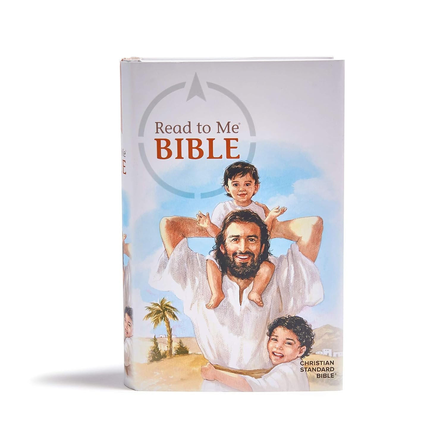 CSB Read to Me Bible, Jacketed Hardcover, Red Letter, Single-Column, Gospel Presentation, Full-Color Inserts, Illustrations, Bible Stories, Easy-to-Read Bible Serif Type
