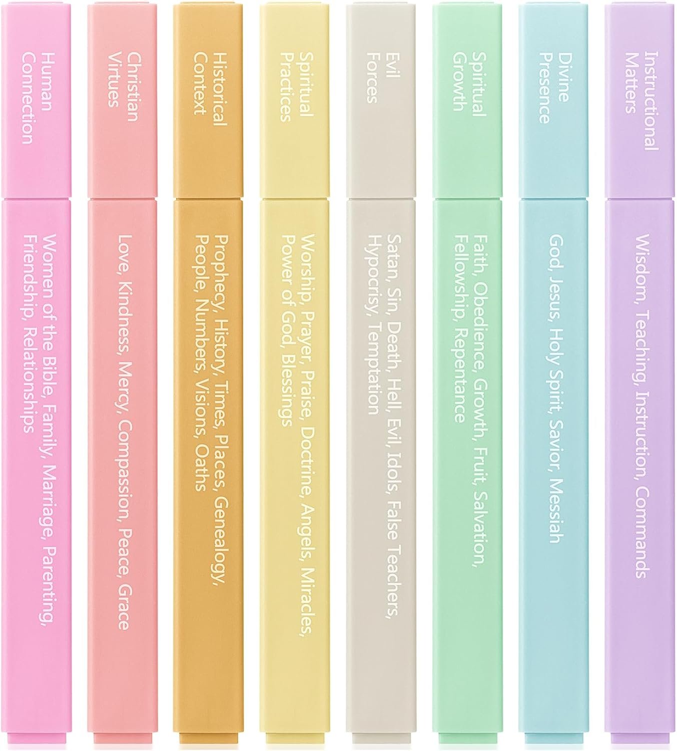 Mr. Pen- Bible Highlighters with Color-Coding System, 8 Pack