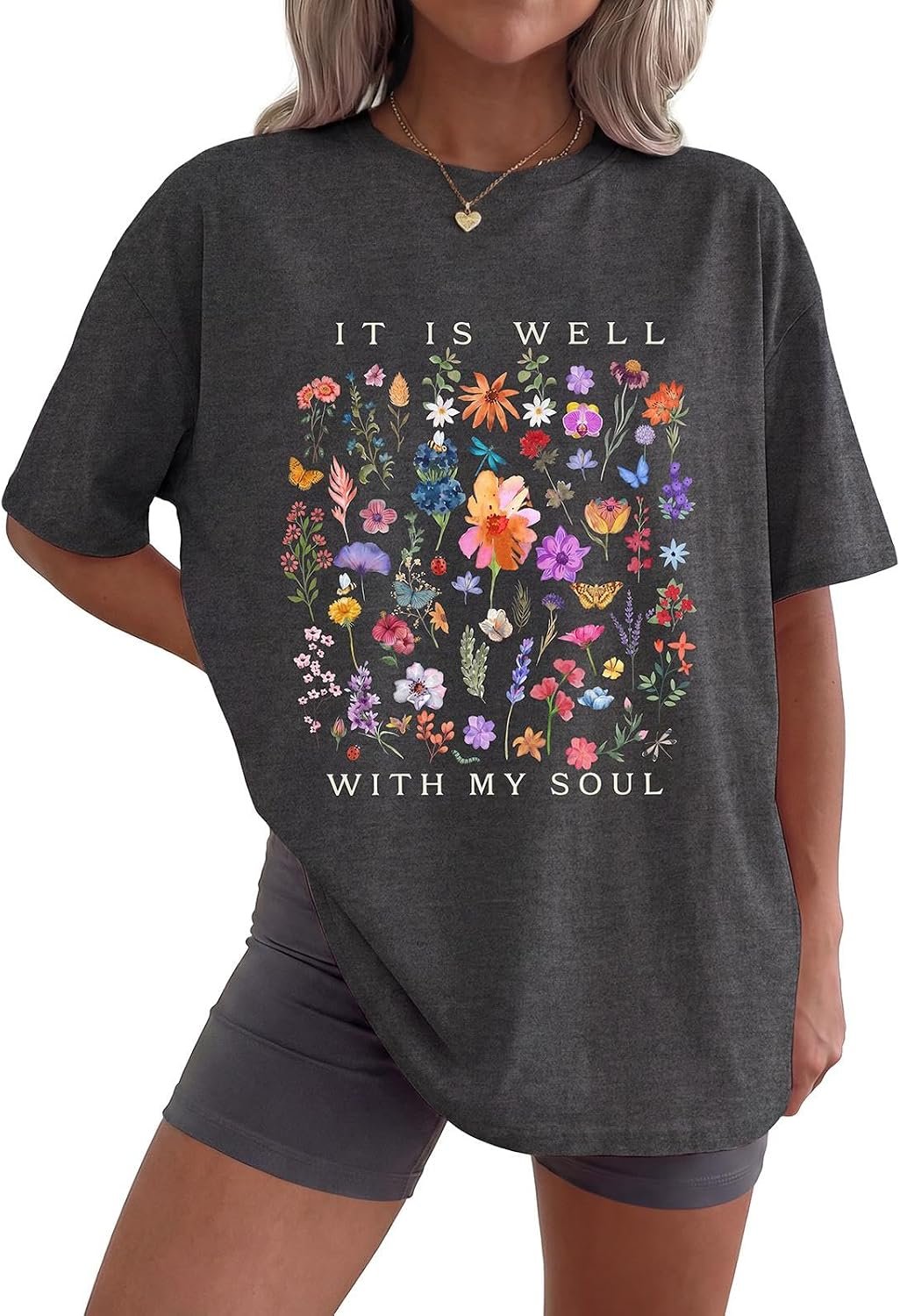 Christian Shirts for Women Oversized Tshirts Vintage Graphic Tees