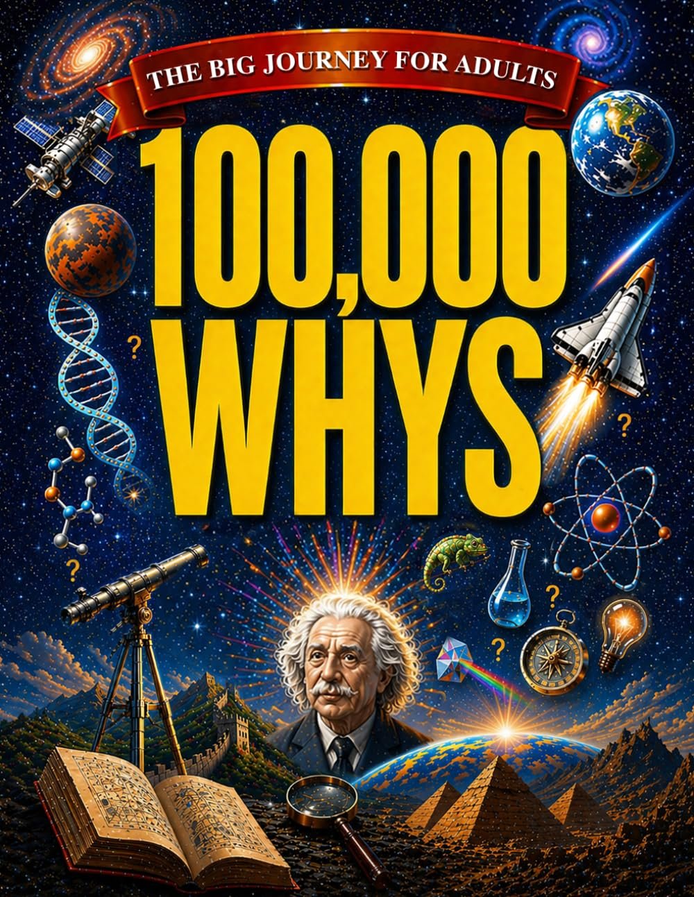 100,000 Whys – The Big Journey for Adults: An Amazing Encyclopedia of Everyday Questions About Science, History and Much More to Impress your Friends| Fascinating Answers & Mind-Blowing Fun Facts