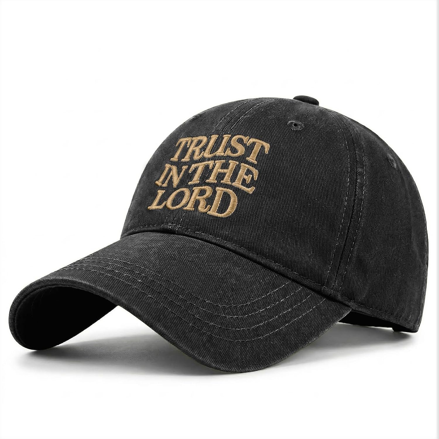 Fkatuzi Trust in The Lord Hats for Men Women Christian Jesus Faith Hats Religious God Hat Embroidered Baseball Caps Cotton