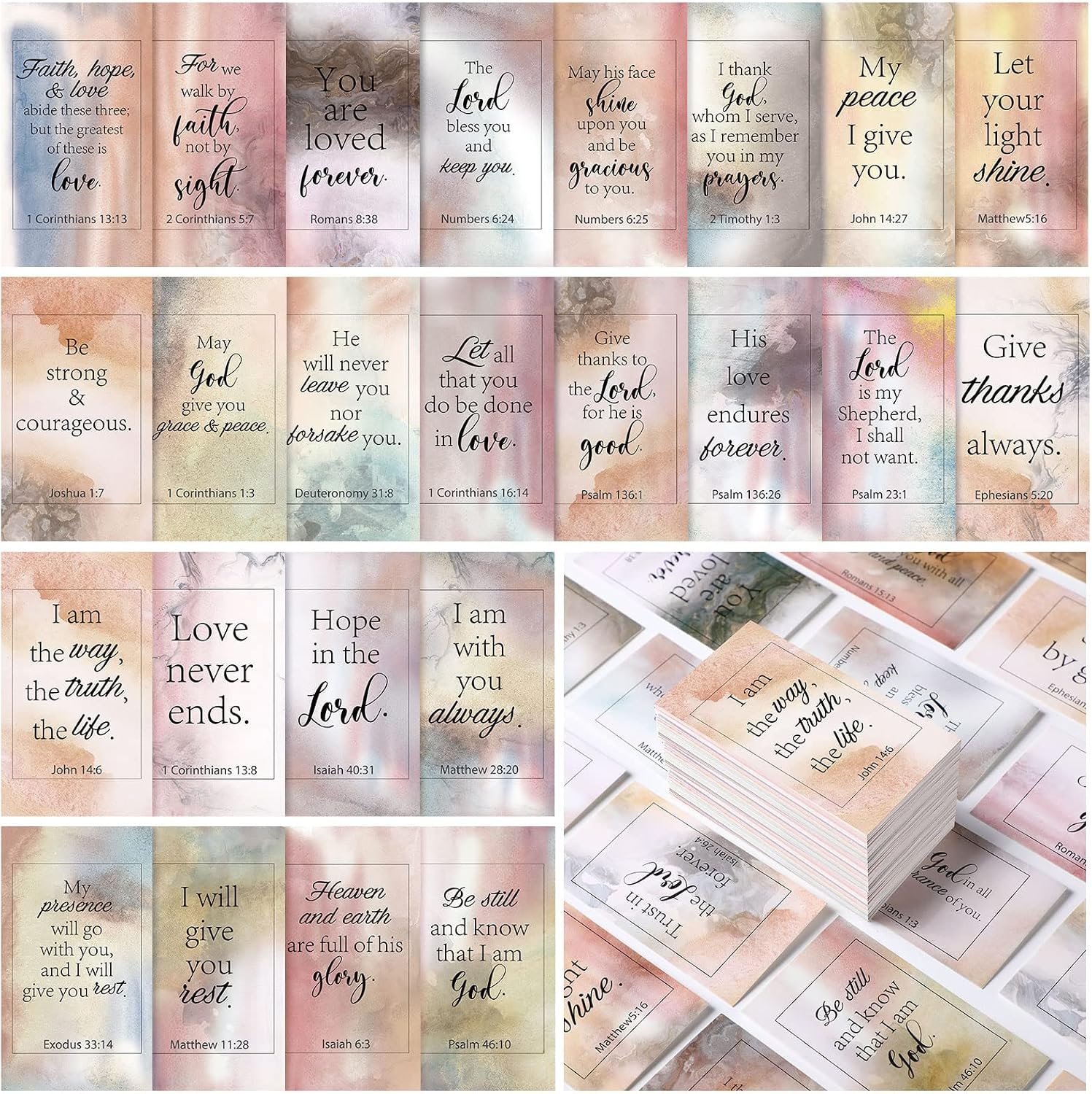 Yaomiao 240 Pcs Scripture Cards with Bible Verses for Women, Bible Verse
