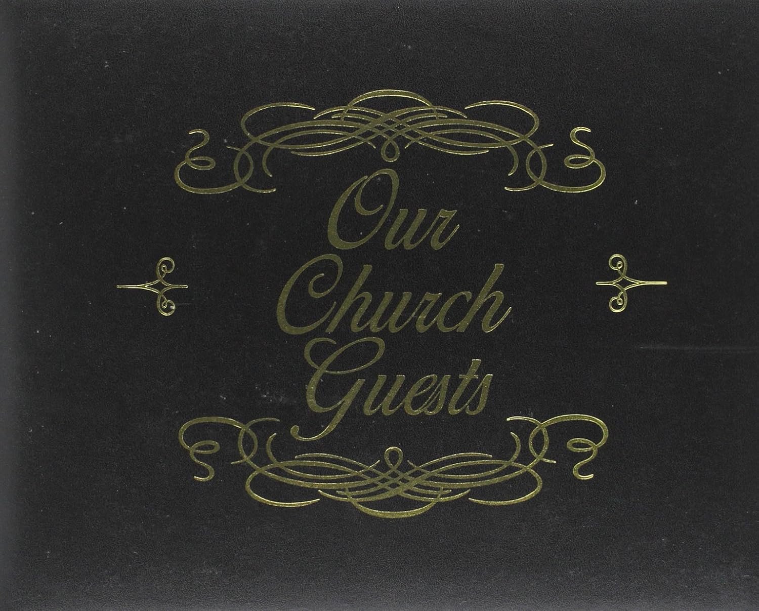 Our Church Guests: Black Bonded Leather, Gilded Page-Edges (Bonded Leather Guest Books)