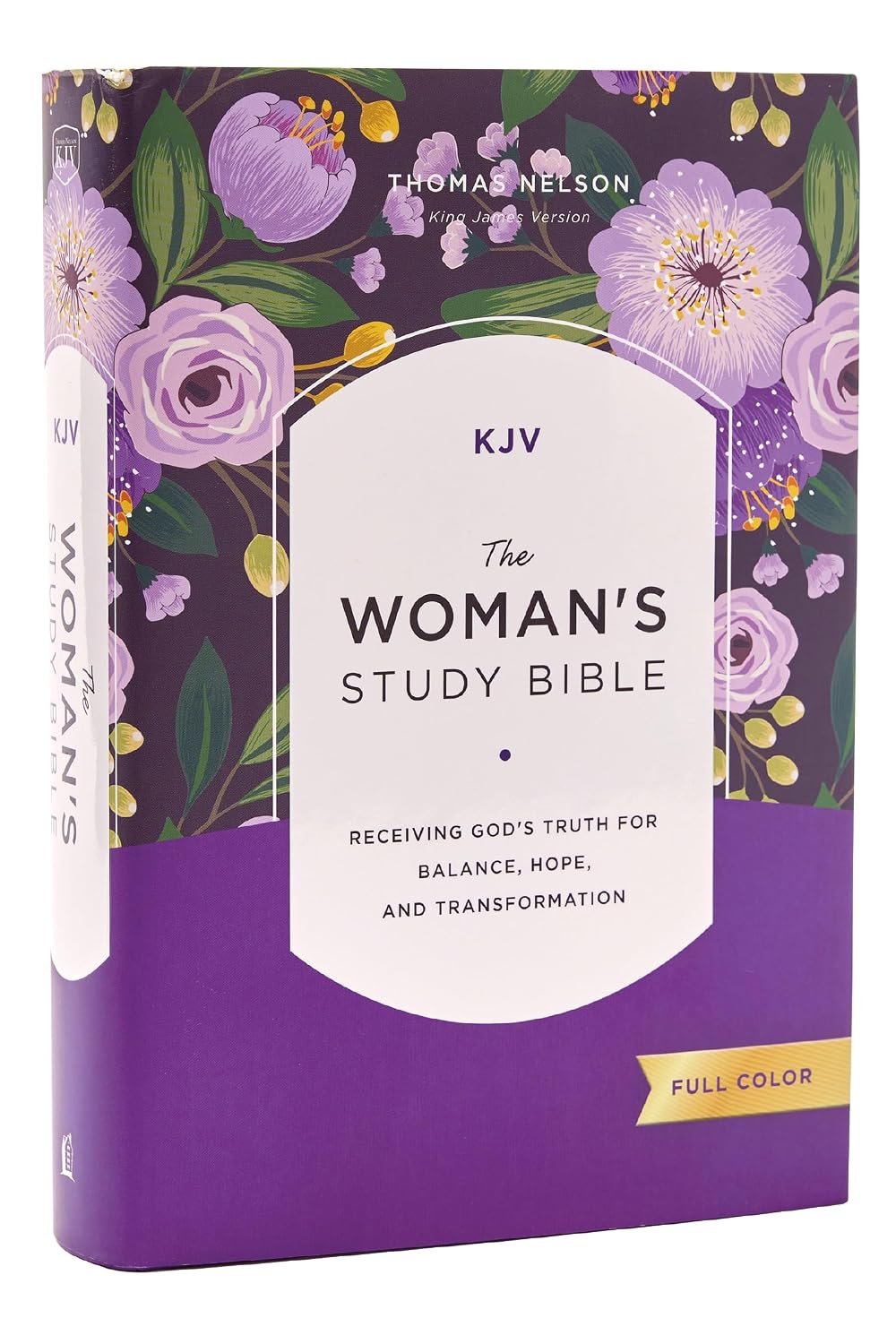 KJV, The Woman’s Study Bible, Hardcover, Red Letter, Full-Color Edition, Comfort Print: Receiving God’s Truth for Balance, Hope, and Transformation, King James Version